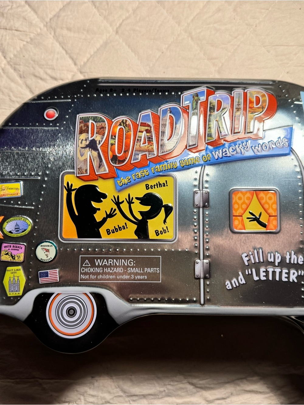 Family Word Game Tin — Silver Travel Edition
